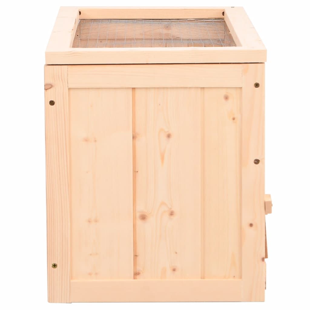 vidaXL Hamsterkäfig 60x30x35 cm Massivholz Tanne