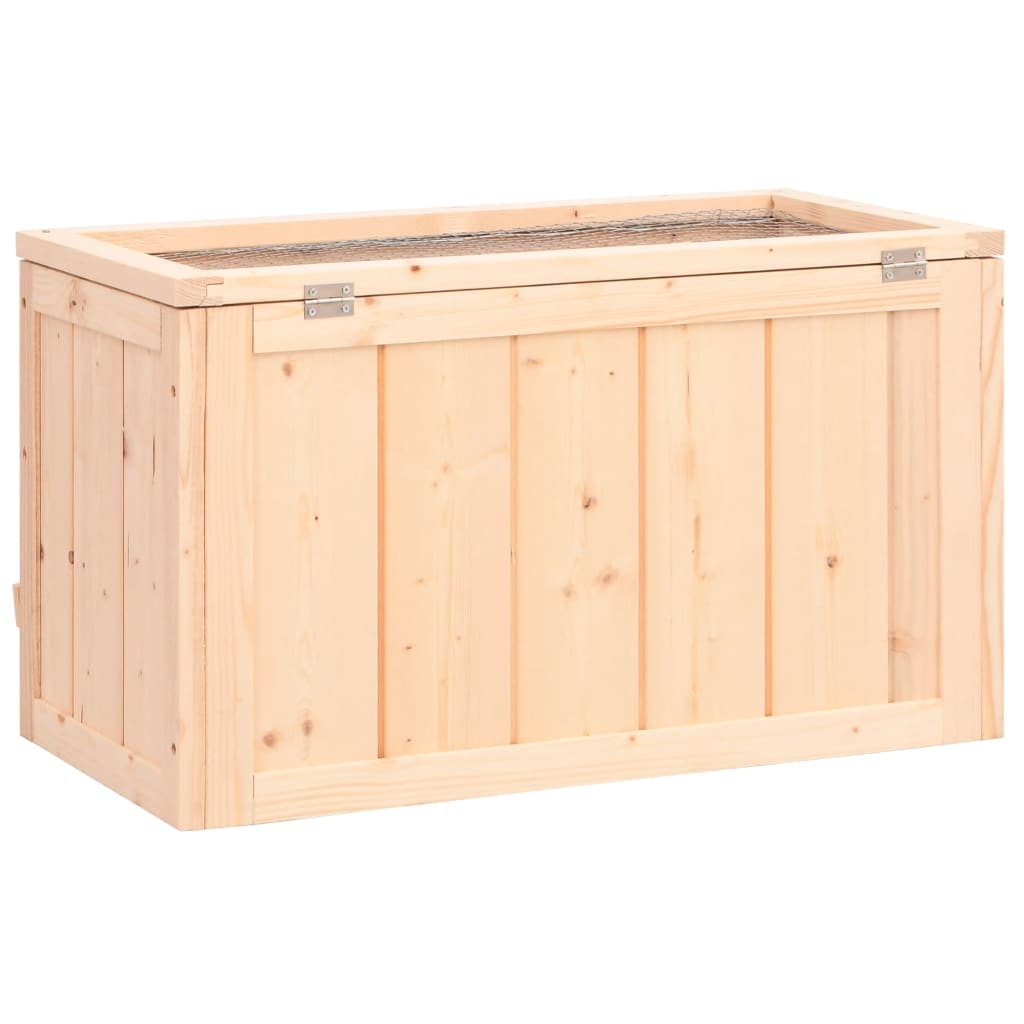 vidaXL Hamsterkäfig 60x30x35 cm Massivholz Tanne