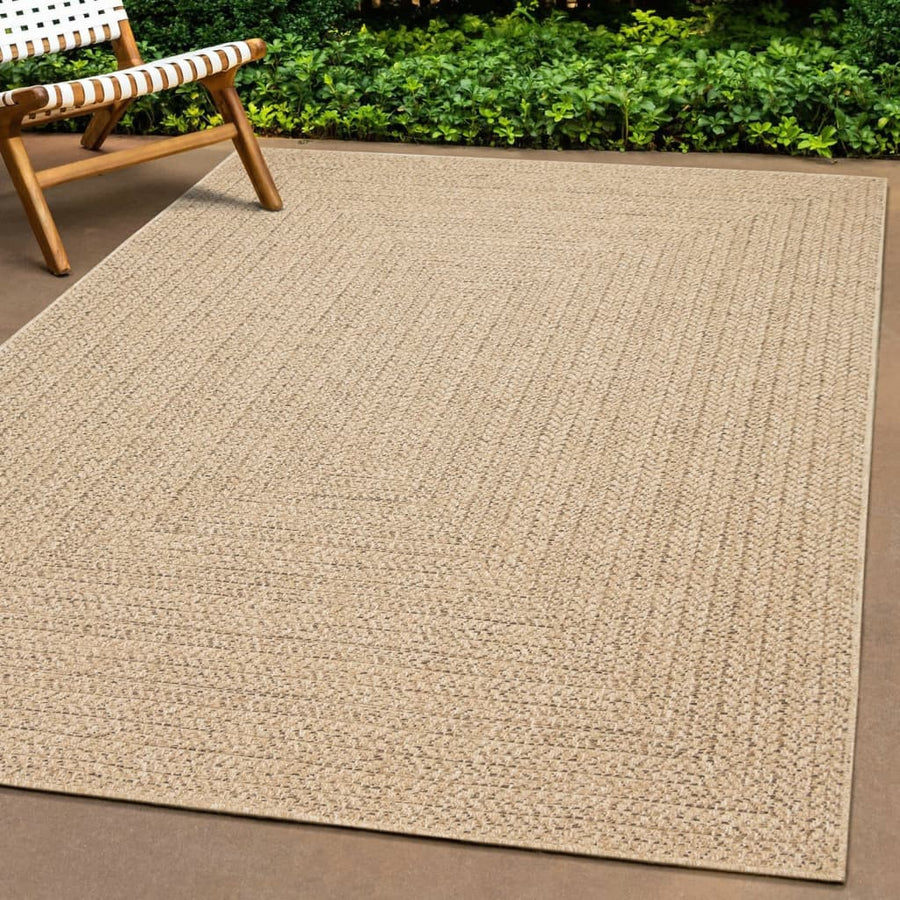 Teppich 160x230 cm Jute-Optik Innen und Außen Stilecasa