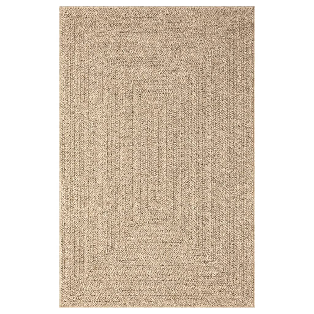 vidaXL Teppich ZIZUR 200x290 cm Jute-Optik Indoor und Outdoor