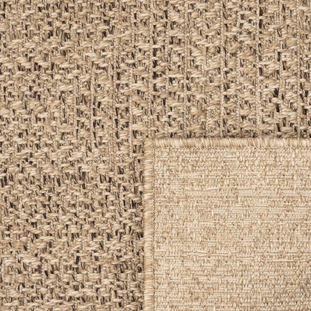 vidaXL Teppich ZIZUR 200x290 cm Jute-Optik Indoor und Outdoor