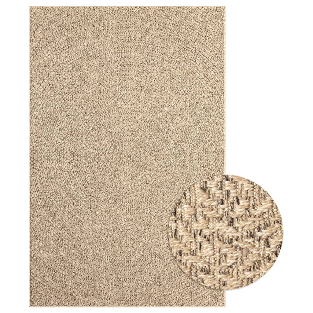 Teppich 160x230 cm Jute-Optik Innen und Außen Stilecasa