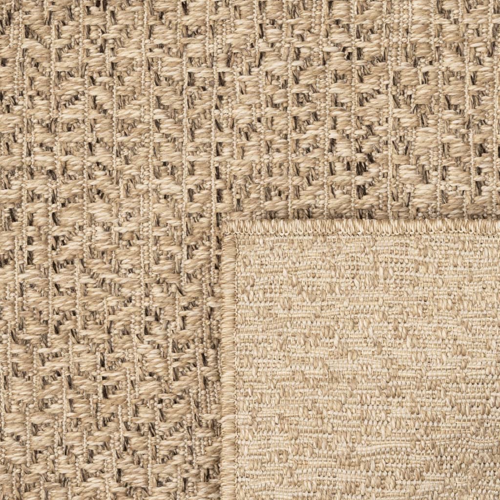 Teppich 160x230 cm Jute-Optik Innen und Außen Stilecasa