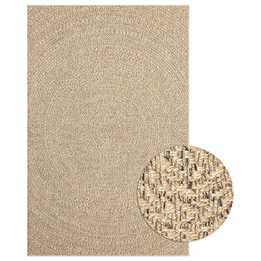 Teppich ZIZUR 200x290 cm Jute-Optik Indoor und Outdoor