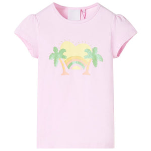 Kinder-T-Shirt Hellrosa 116