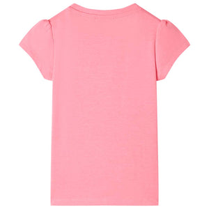 Kinder-T-Shirt Neonrosa 104