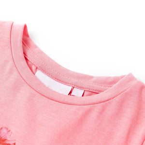 Kinder-T-Shirt Neonrosa 104