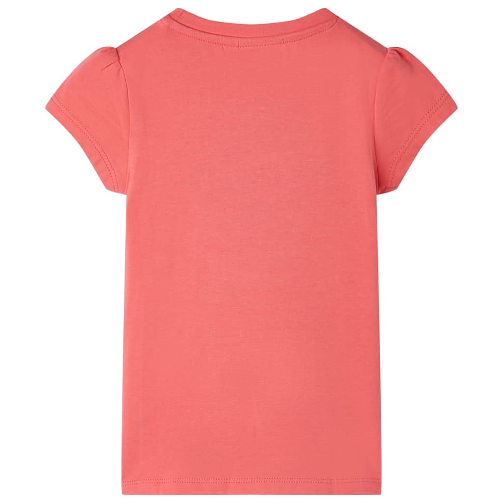 Kinder-T-Shirt Korallenrosa 128