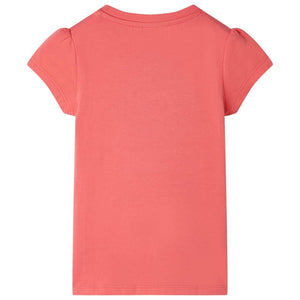 Kinder-T-Shirt Korallenrosa 128