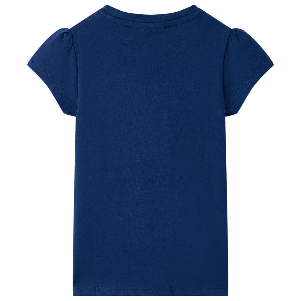 Kinder-T-Shirt Marineblau 92