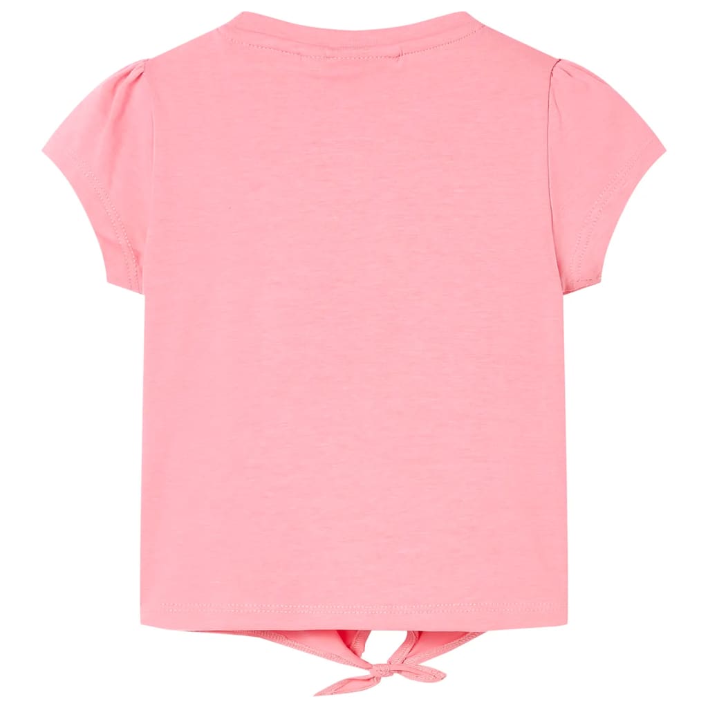 Kinder-T-Shirt Neonrosa 116