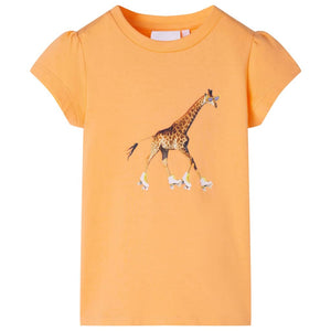 Kinder-T-Shirt Hellorange 140