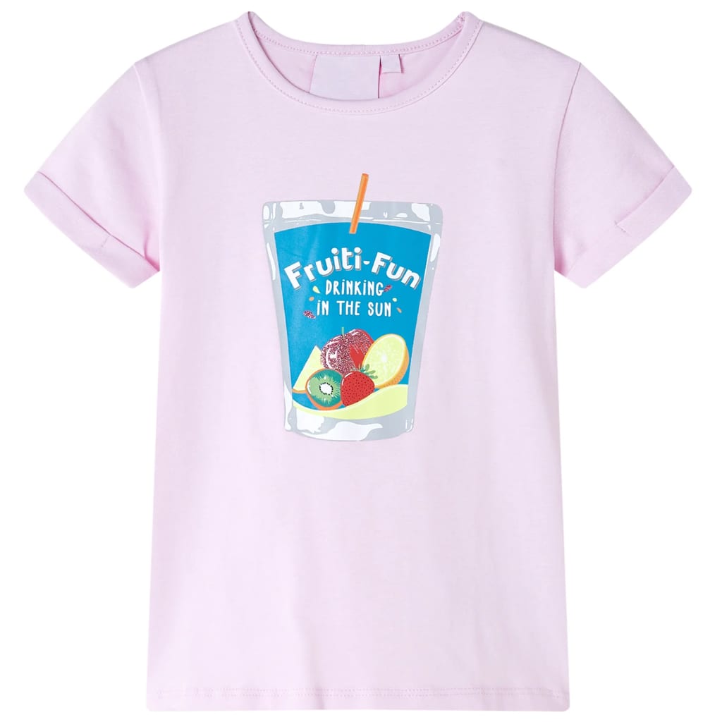 Kinder-T-Shirt Zartrosa 92