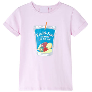 Kinder-T-Shirt Zartrosa 104