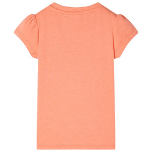 Kinder-T-Shirt mit Flügelärmeln Neonorange 92