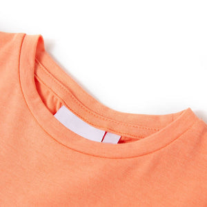 Kinder-T-Shirt mit Flügelärmeln Neonorange 92