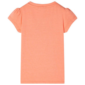 Kinder-T-Shirt mit Flügelärmeln Neonorange 116