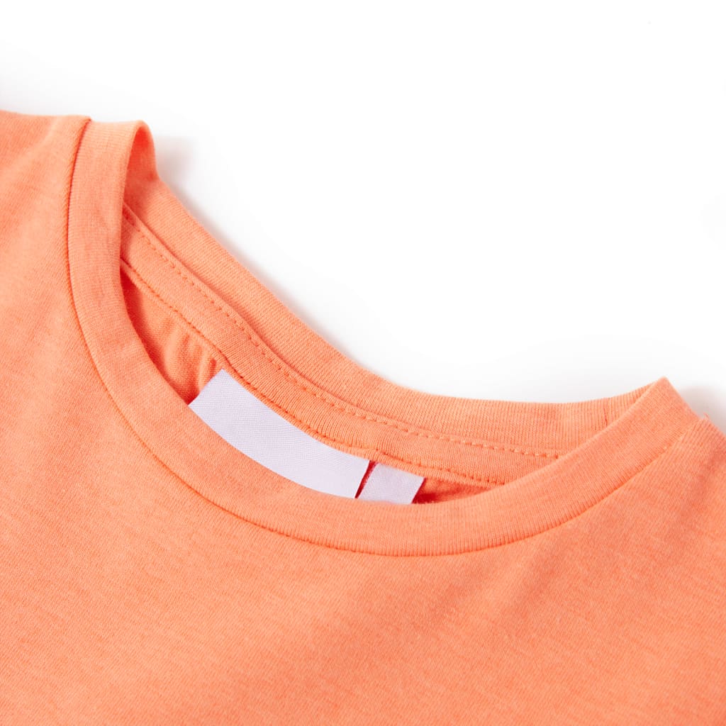 Kinder-T-Shirt mit Flügelärmeln Neonorange 116