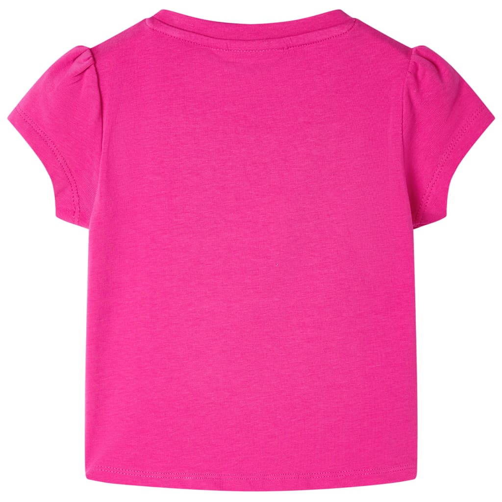 Kinder-T-Shirt Dunkelrosa 116