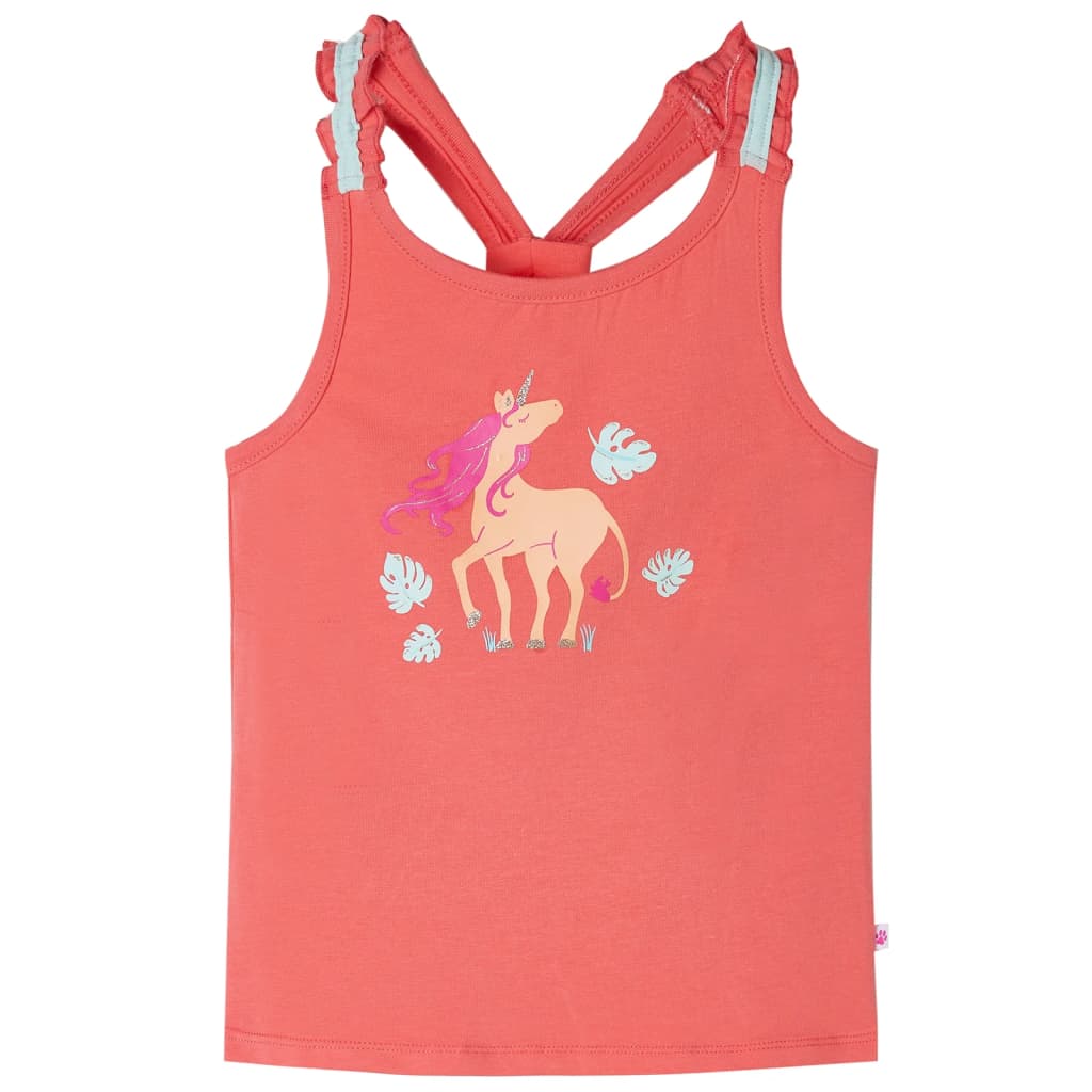 Kinder-Tanktop Korallenrosa 128