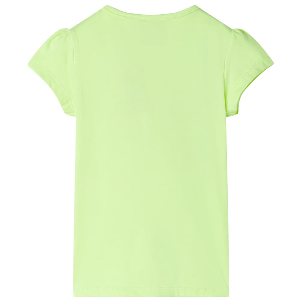 Kinder-T-Shirt Neongelb 116 Stilecasa