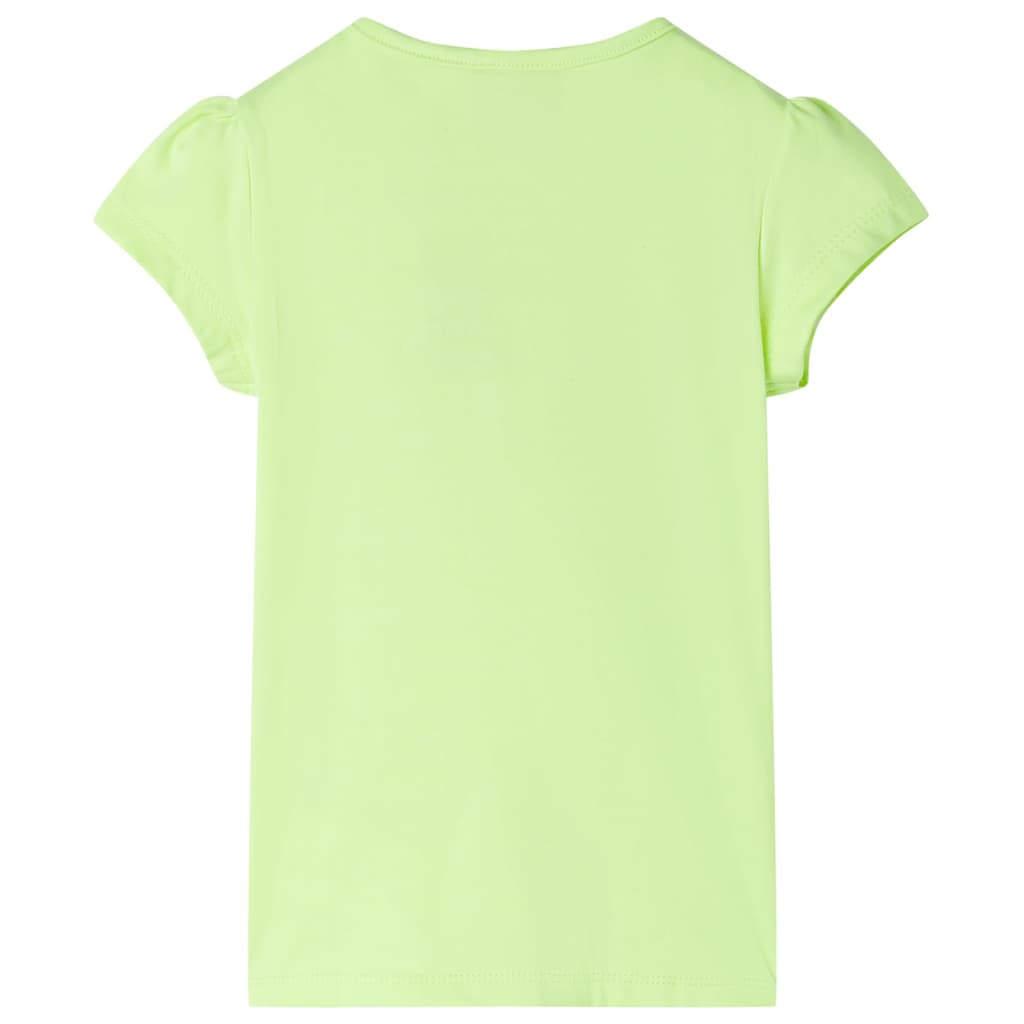 Kinder-T-Shirt Neongelb 140