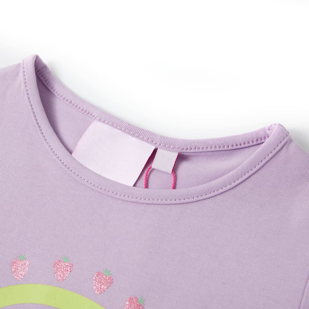 Kinder-T-Shirt Lila 128