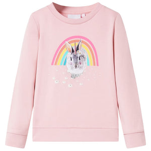 Kinder-Sweatshirt Hellrosa 104