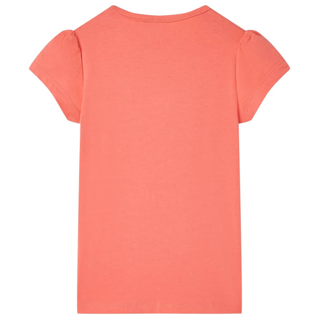 Kinder-T-Shirt Korallenrosa 104