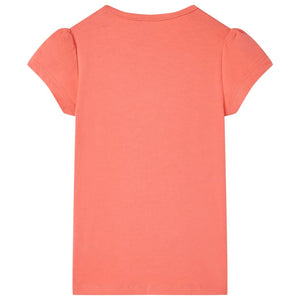 Kinder-T-Shirt Korallenrosa 128