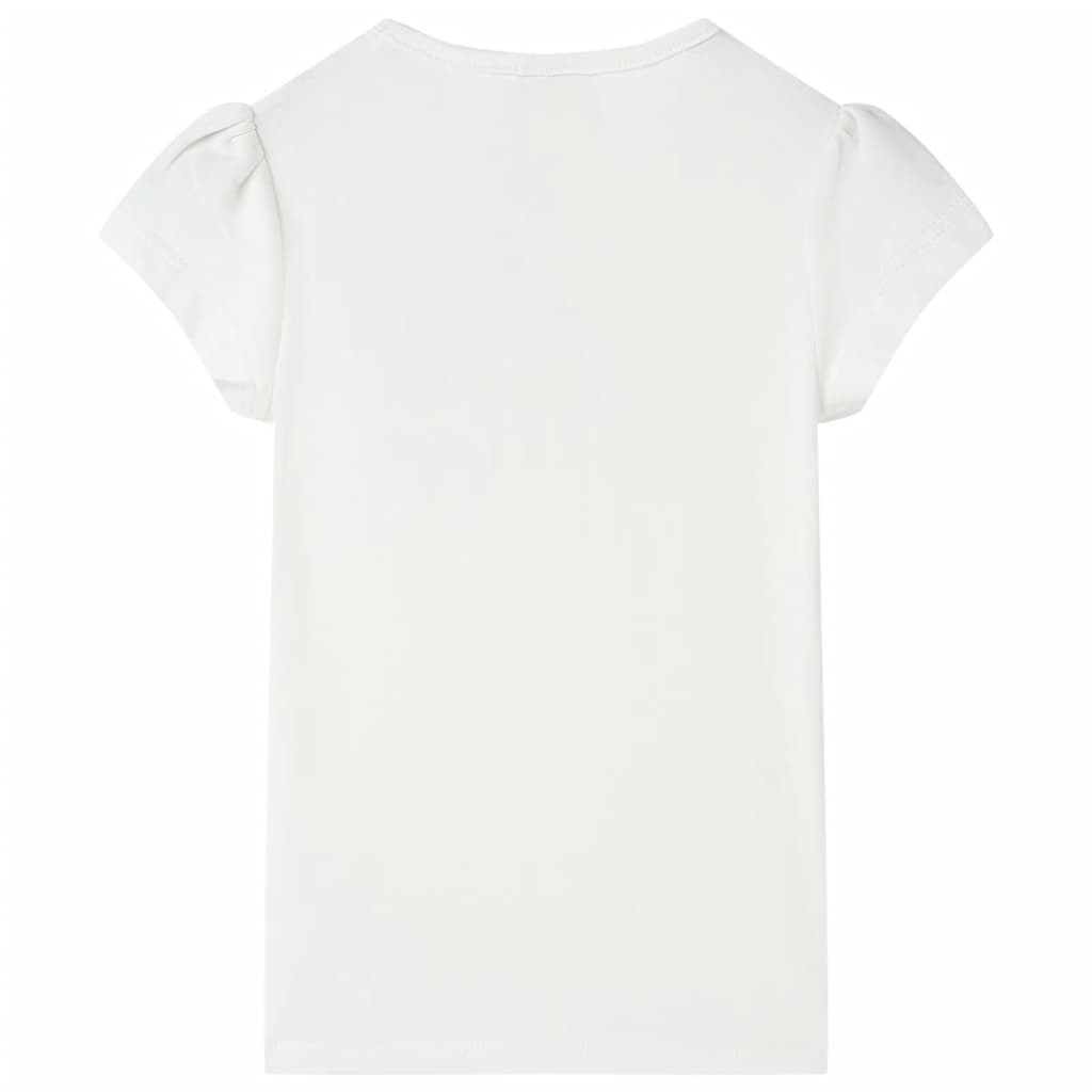 Kinder-T-Shirt Ecru 104