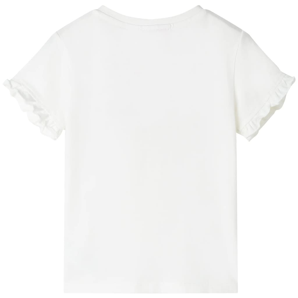 Kinder-T-Shirt Ecru 116