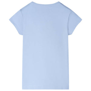 Kinder-T-Shirt Hellblau 128