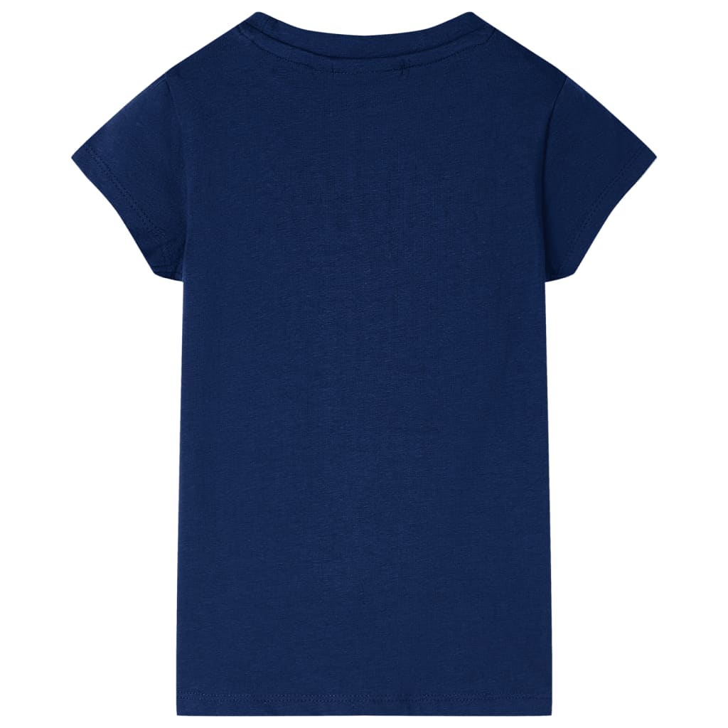 Kinder-T-Shirt Marineblau 104