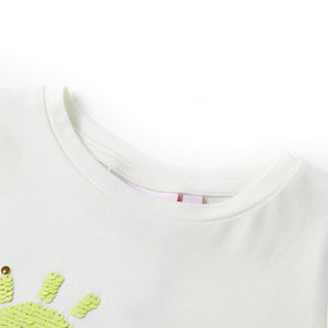 Kinder-T-Shirt Ecru 104