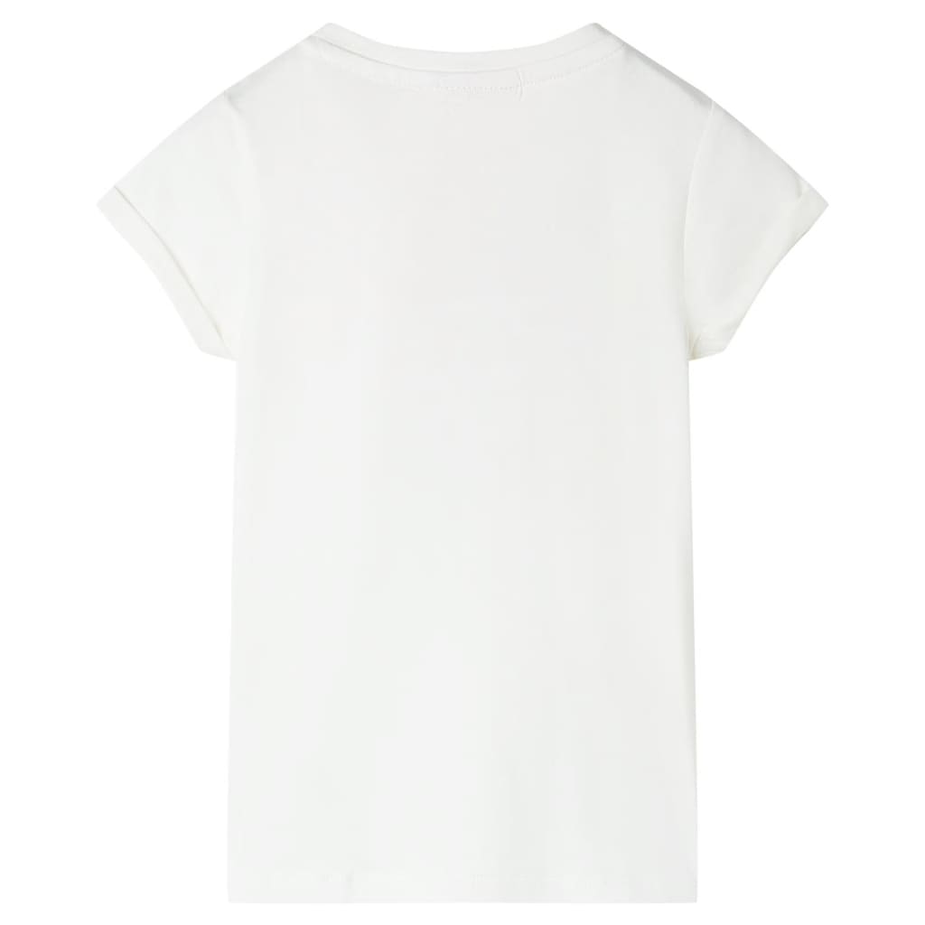 Kinder-T-Shirt Ecru 128