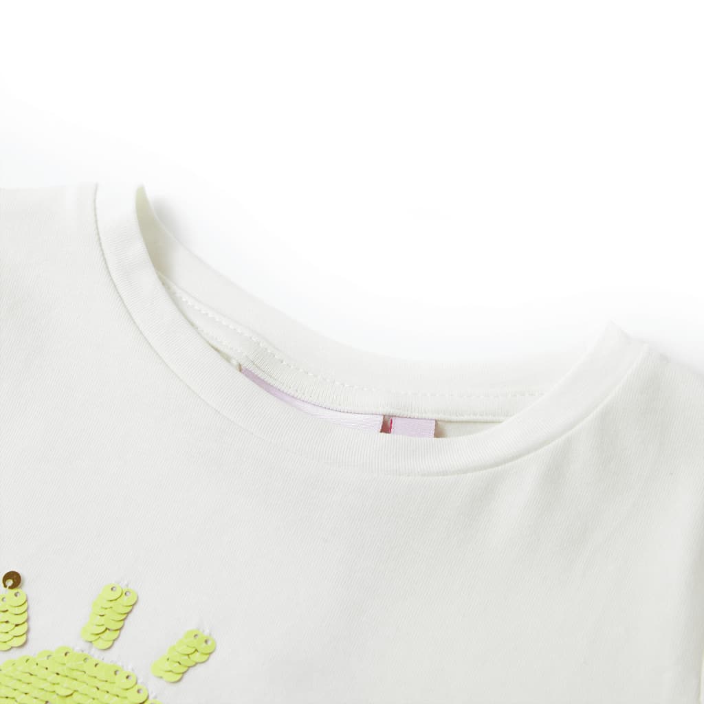 Kinder-T-Shirt Ecru 128