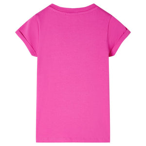 Kinder-T-Shirt Dunkelrosa 116