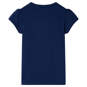 Kinder-T-Shirt Marineblau 104