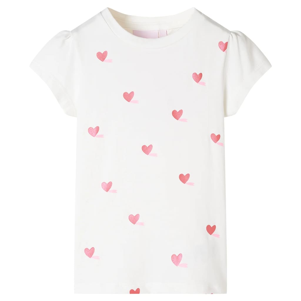 Kinder-T-Shirt Ecru 116