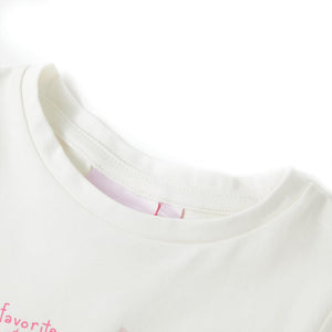 Kinder-T-Shirt Ecru 92