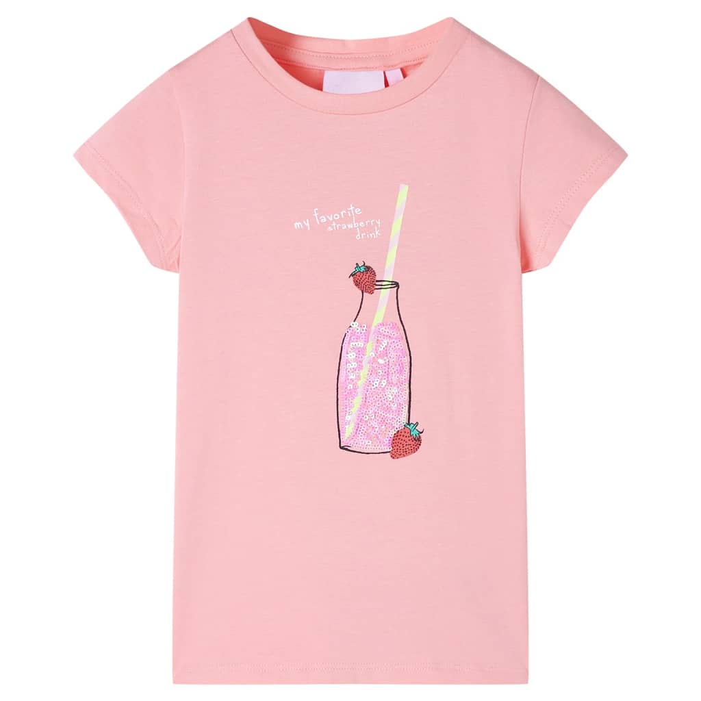 Kinder-T-Shirt Rosa 128