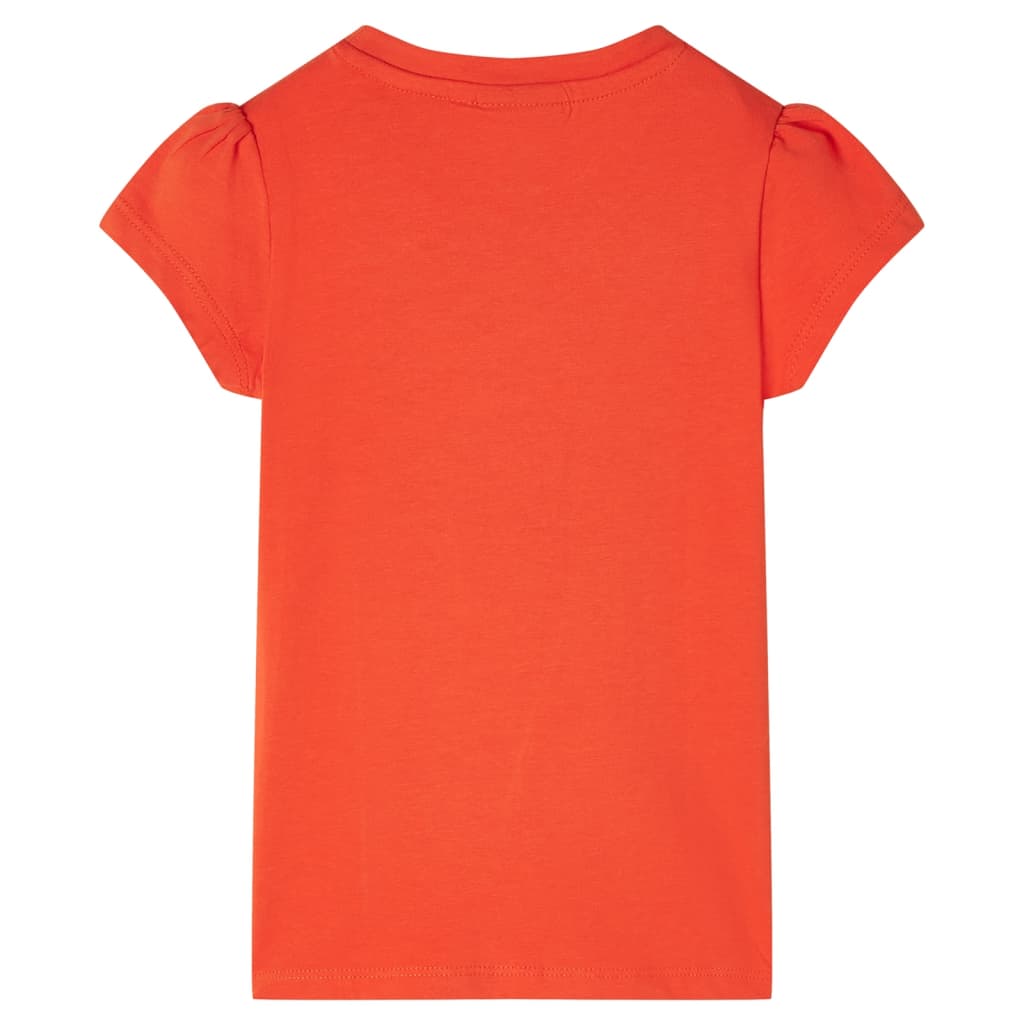 Kinder-T-Shirt Dunkelorange 104