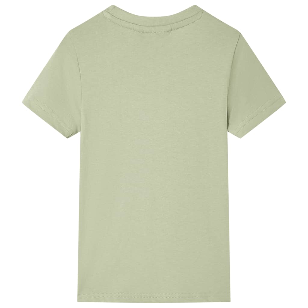 Kinder-Kurzarmshirt Hellkhaki 104