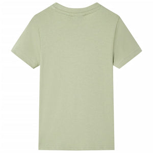 Kinder-Kurzarmshirt Hellkhaki 128