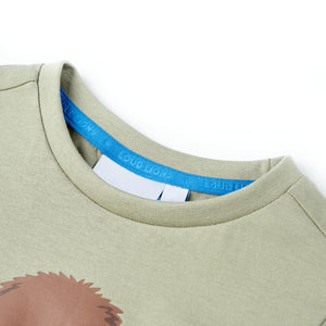 Kinder-Kurzarmshirt Hellkhaki 128