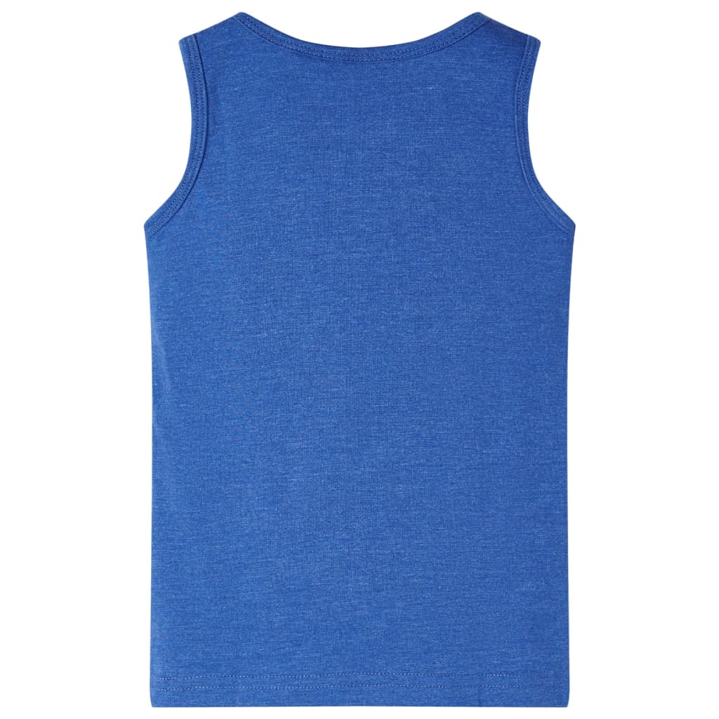 Kinder-Tanktop Blau Melange 92