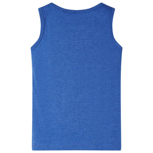 Kinder-Tanktop Blau Melange 92