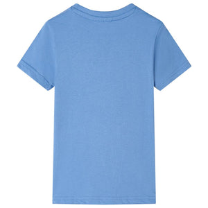 Kinder-T-Shirt Mittelblau 116