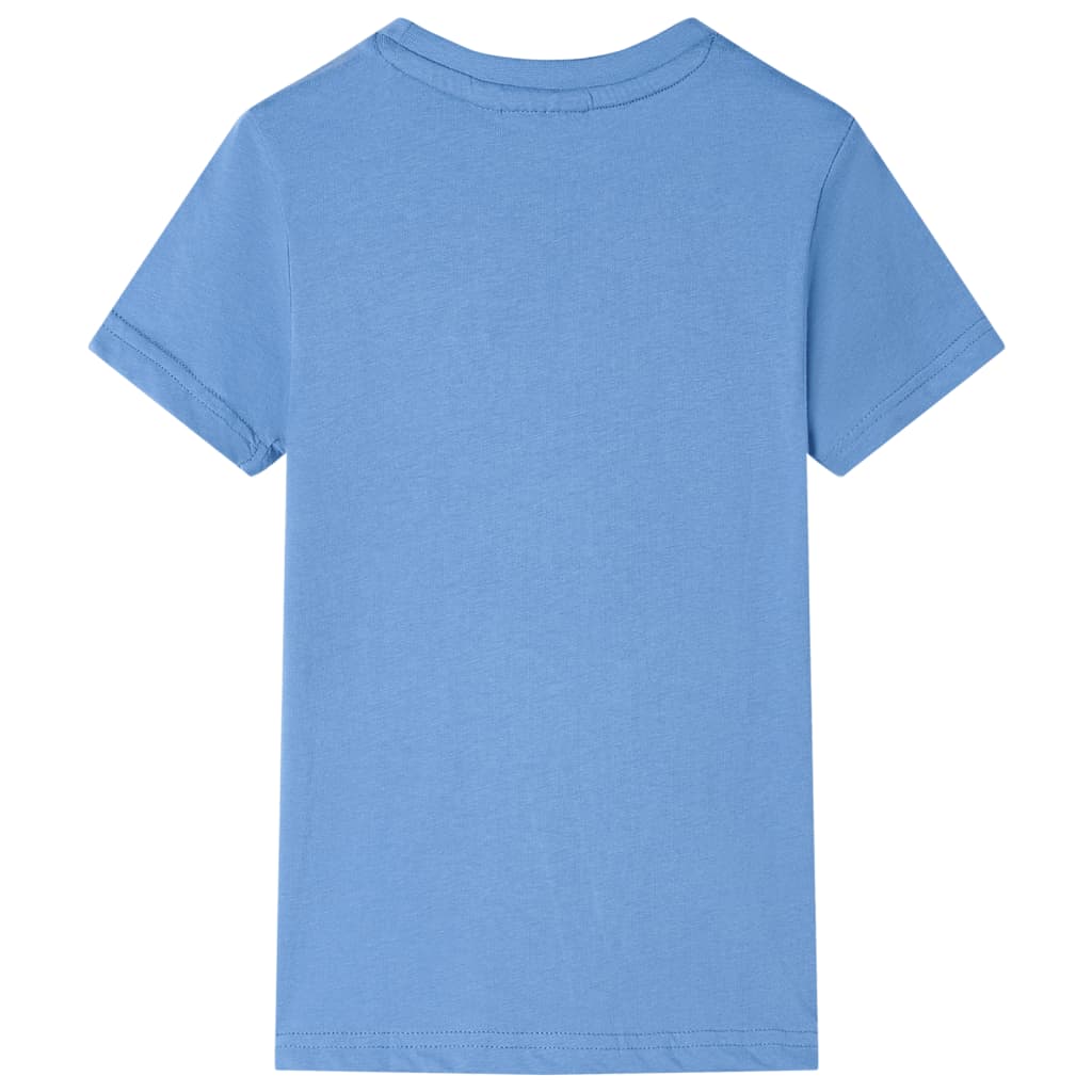 Kinder-T-Shirt Mittelblau 140